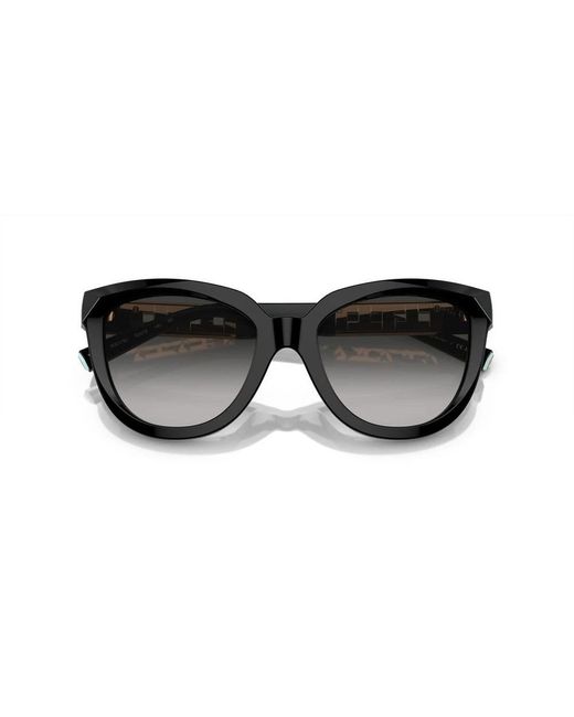 Tiffany & Co Black Schwarz/grau getönte sonnenbrille