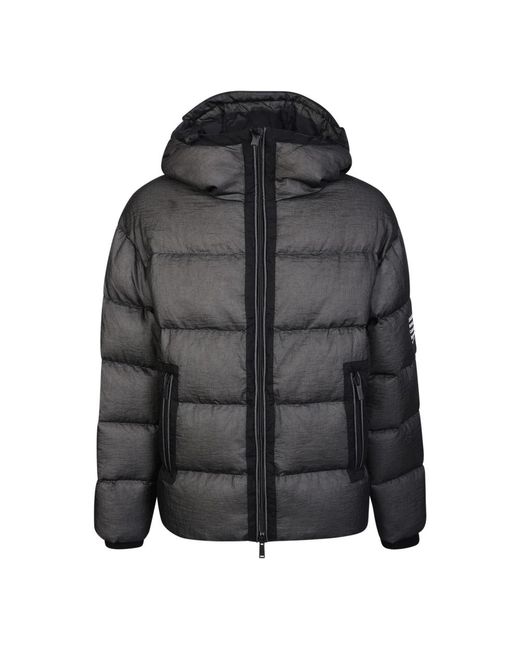 DSquared² Jassen ,Zwart ,Katoen Zwarte Donsjas Met Capuchon in het Black voor heren