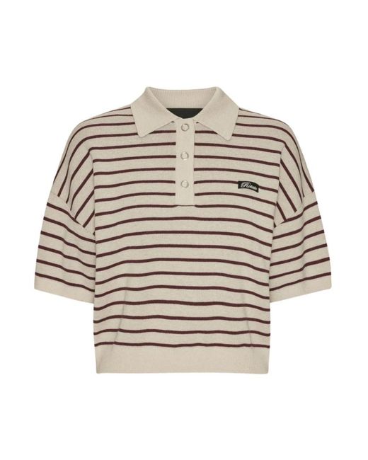 ROTATE BIRGER CHRISTENSEN Natural Polo Shirts