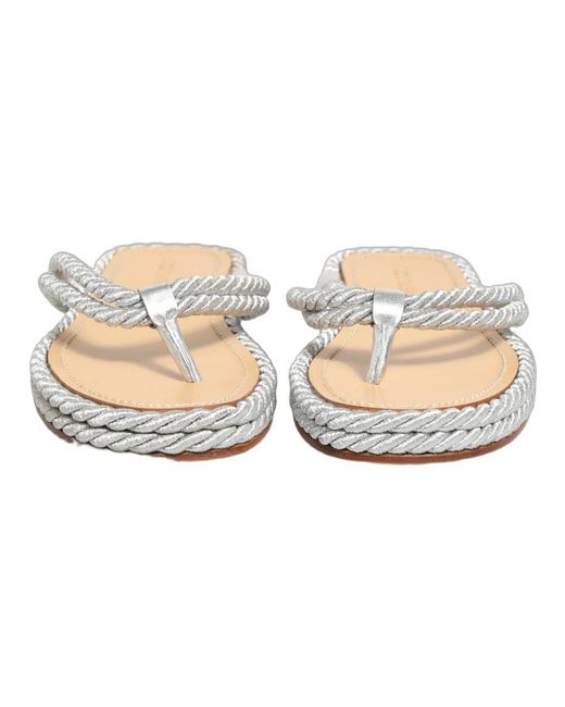 Dolce & Gabbana White Flip Flops for men