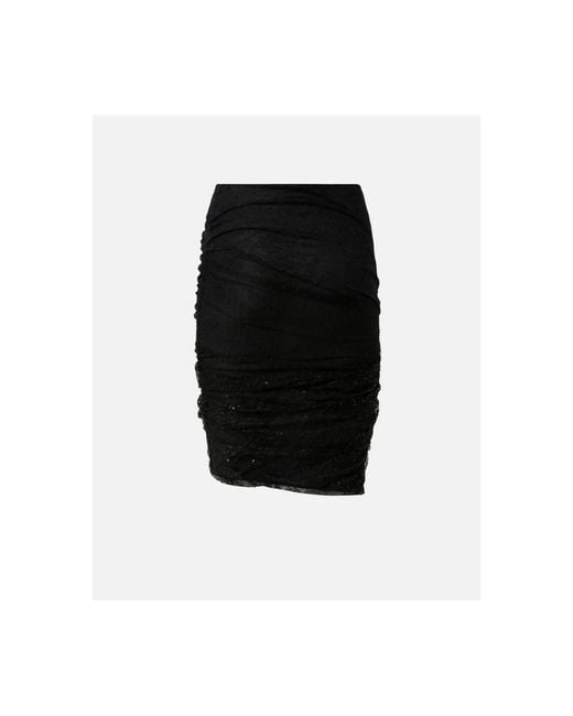 Short Skirts Pinko de color Black