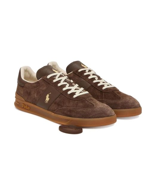 Ralph Lauren Brown Sneakers for men