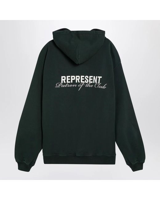 Represent Hoodie Met Capuchon in het Green voor heren