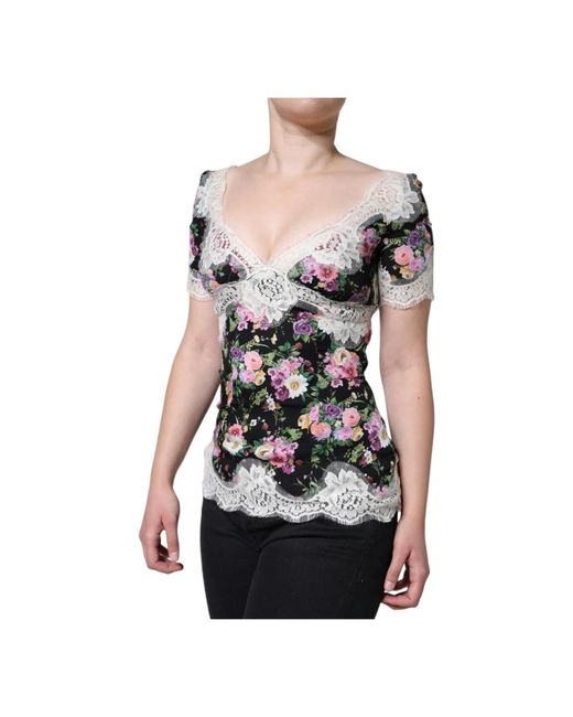 Dolce & Gabbana Black Blouses