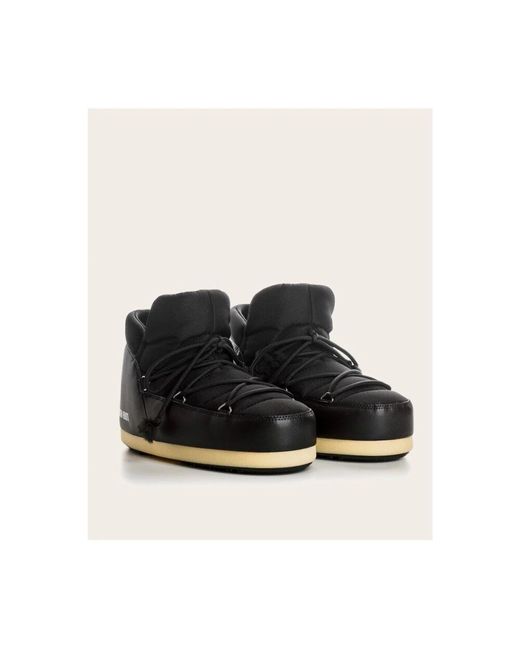 Moon Boot Nylon Gummistiefel Wasserdichtes Futter in Black für Herren