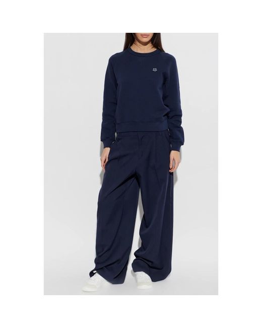 KENZO Sweatshirt Met Patch in het Blue