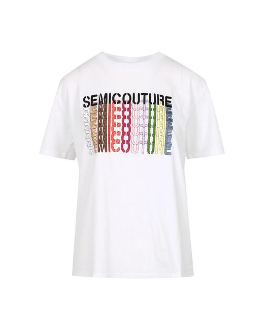 Semicouture White T-Shirts