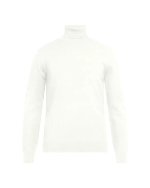 OUTHERE Rundhalspullover in White für Herren