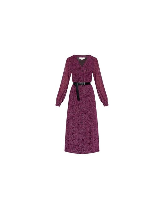 Michael Kors Purple Shirt Dresses
