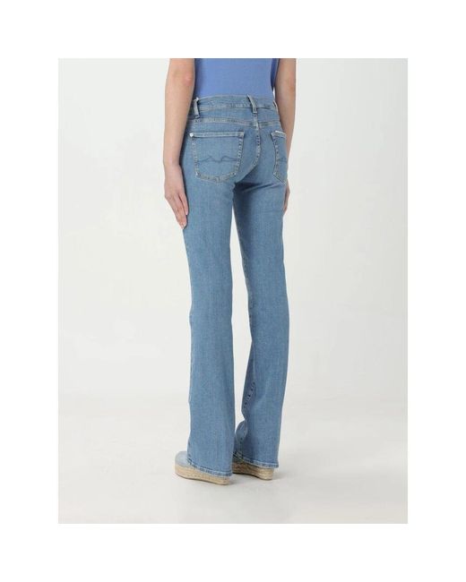 Boot-Cut Jeans di 7 For All Mankind in Blue