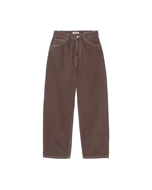 Carhartt Brown Loose Fit Jeans for men