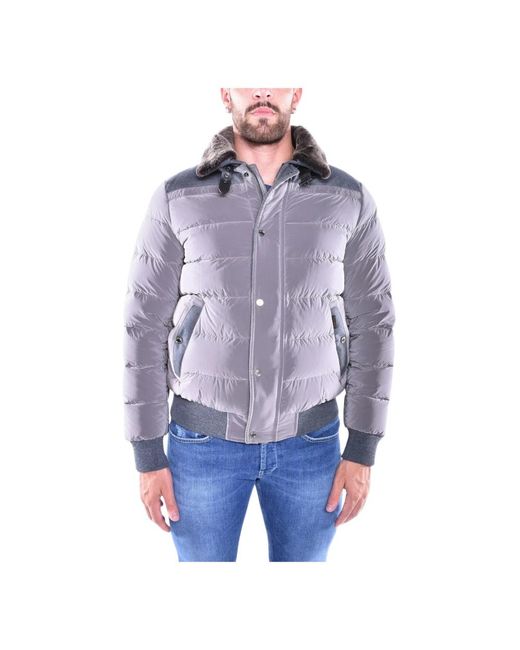 Moorer Blue Down Jackets for men