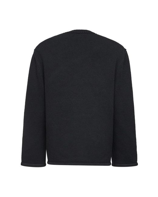 OAMC Truien & Vesten ,Zwart ,Katoen Peacemaker Crewneck Sweater in het Blue voor heren