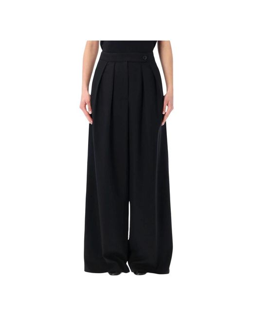 Dries Van Noten Black Wide Trousers