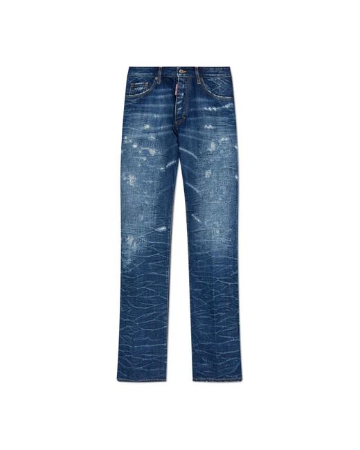 DSquared² Blue Straight Jeans for men