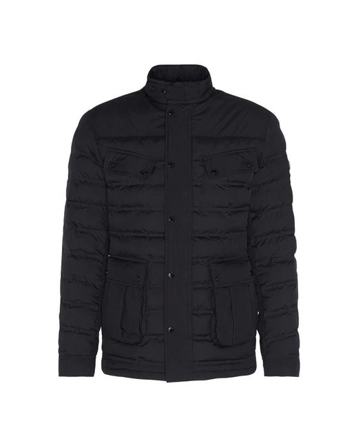 Barbour Jassen ,Zwart ,Polyester Gelaste Ariel Gewatteerde Jas Zwart in het Blue voor heren