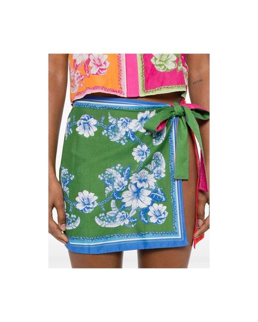 Short Skirts Farm Rio de color Green