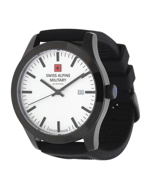 Swiss Alpine Military Black Watches for men