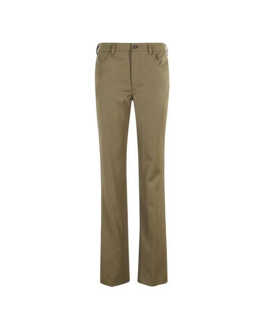 Straight Trousers The Attico de color Green