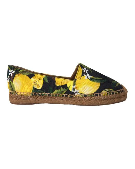Dolce & Gabbana Yellow Espadrilles