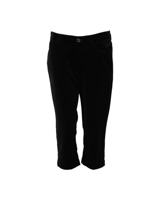 Dolce & Gabbana Black Cropped Jeans