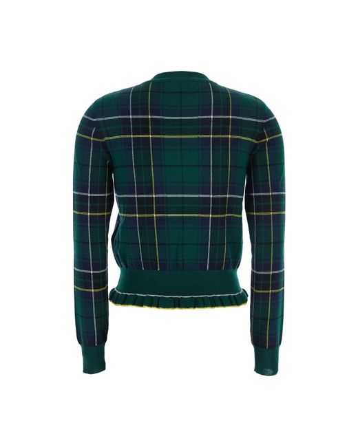 Alexander McQueen Green Grüner Tartan Pullover