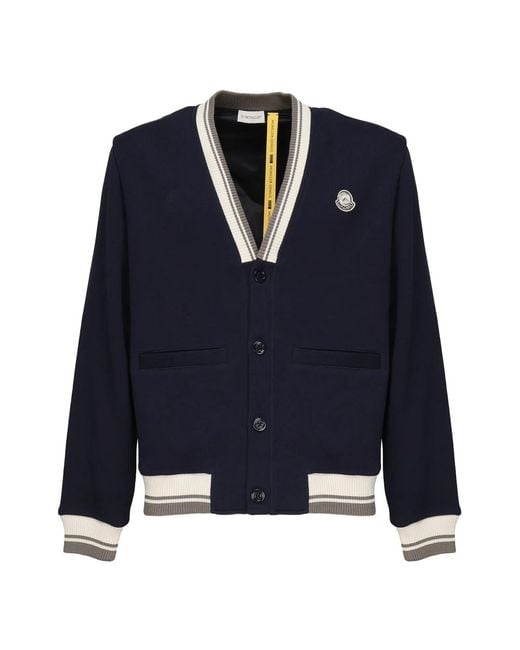 Cardigans di Moncler in Blue da Uomo
