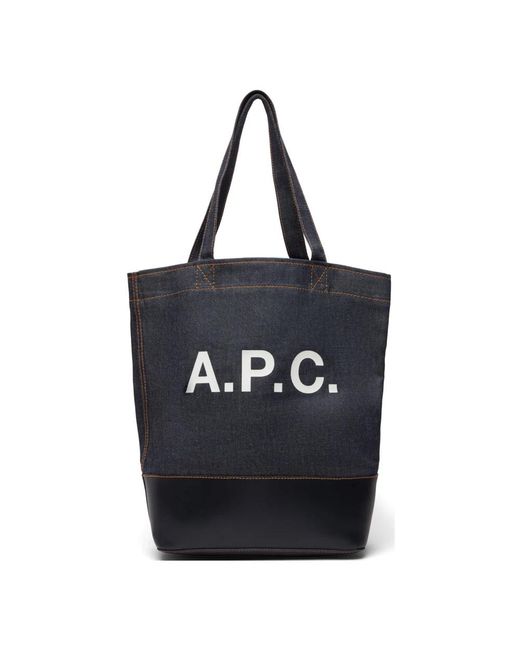 A.P.C. Black Shopping Bags