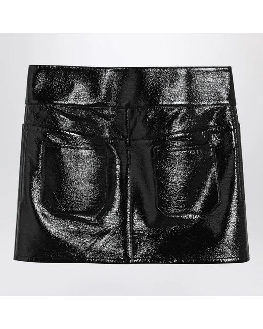 Courreges｜SHORTS/SKIRTS (JSH023JS0070 0098) Courrèges Twill Suspenders Mini Skirt | Black | FARFETCH
