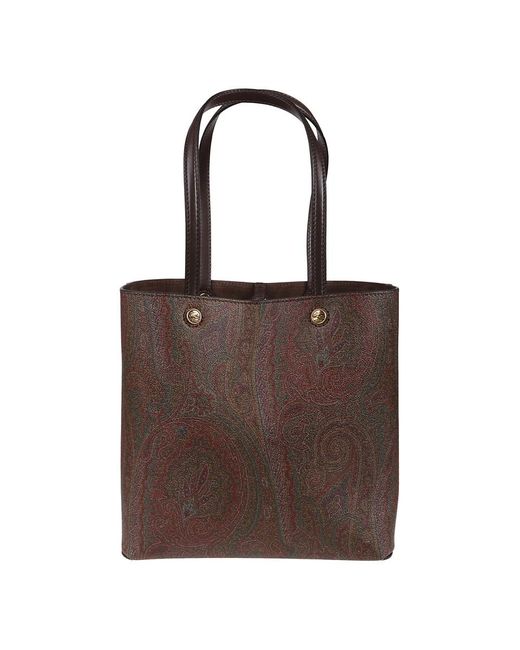 Etro Brown Shopping Bags