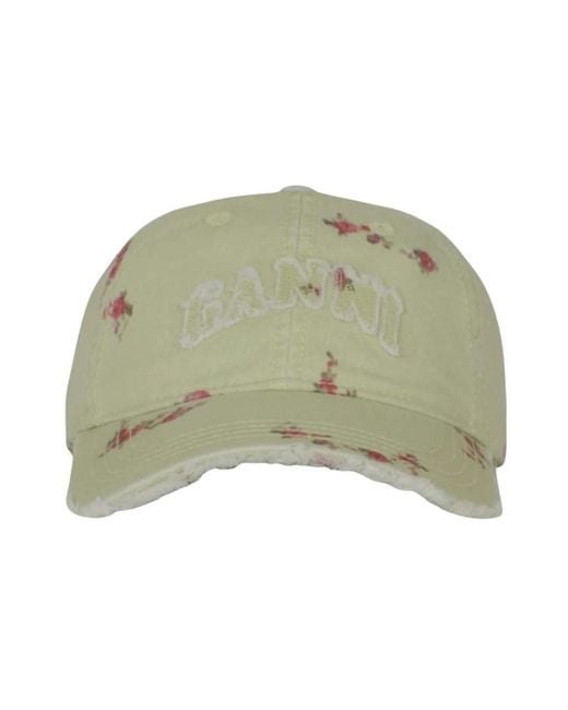 Ganni Green Hats & Caps