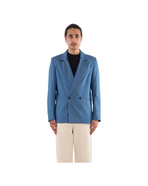 Costumein Jassen ,Blauw ,Denim Denim Blazer in het Blue voor heren