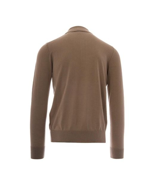 Paolo Pecora Brown Polo Shirts for men