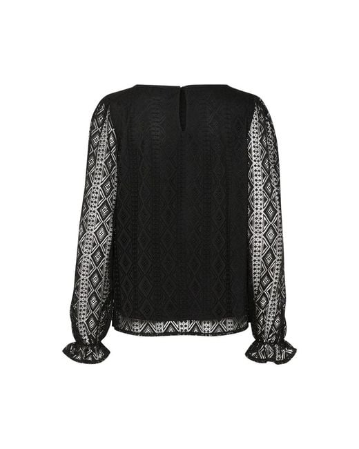 Blouses Cream en coloris Black