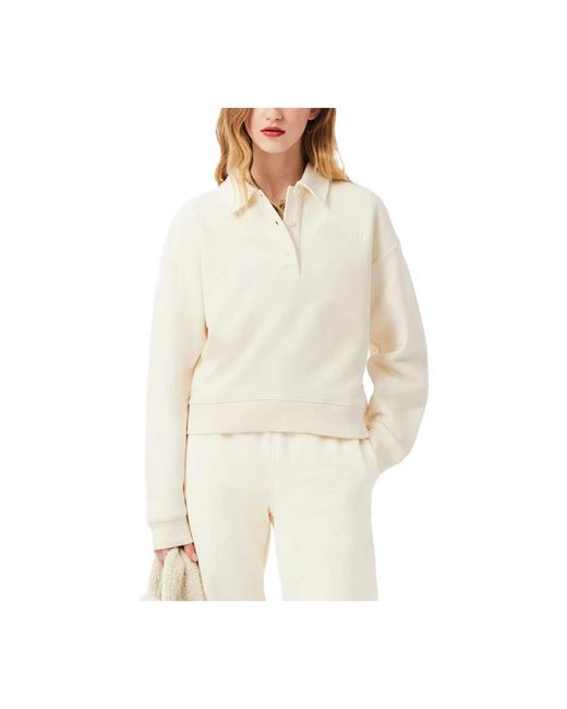 Lacoste White Sweatshirts