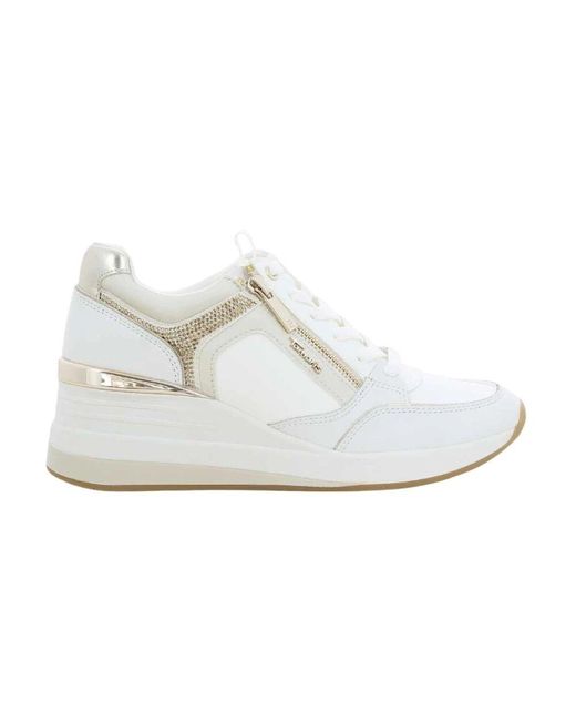 Tamaris White Goldene Damenschuhe Stilvolles Modell