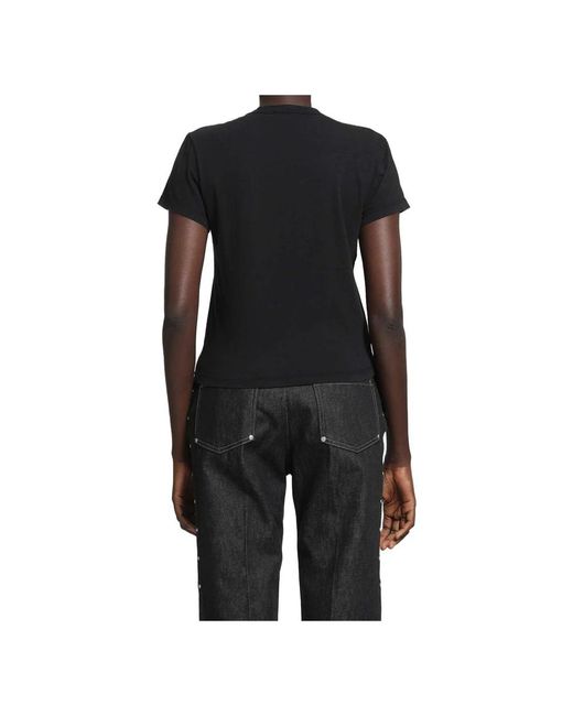 James Perse Shrunken Crew Neck/Tee in het Black