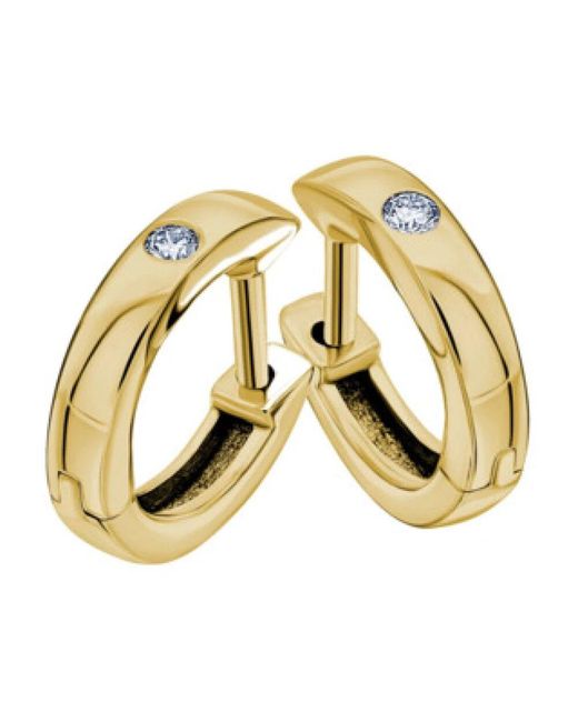 ONE ELEMENT Metallic Gelbe Erwachsenen-Ohrringe Mit Diamanten