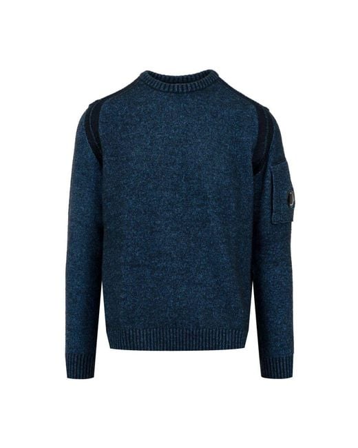 C P Company E Vanisé Strickpullover in Blue für Herren