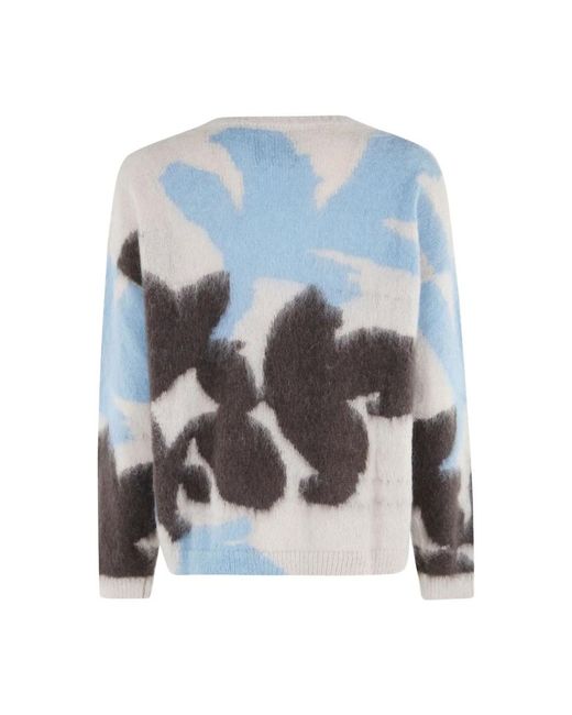 Roberto Collina Blue Round-Neck Knitwear