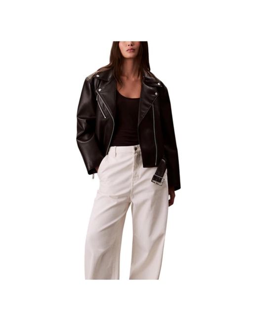 Light Jackets Calvin Klein de color Black