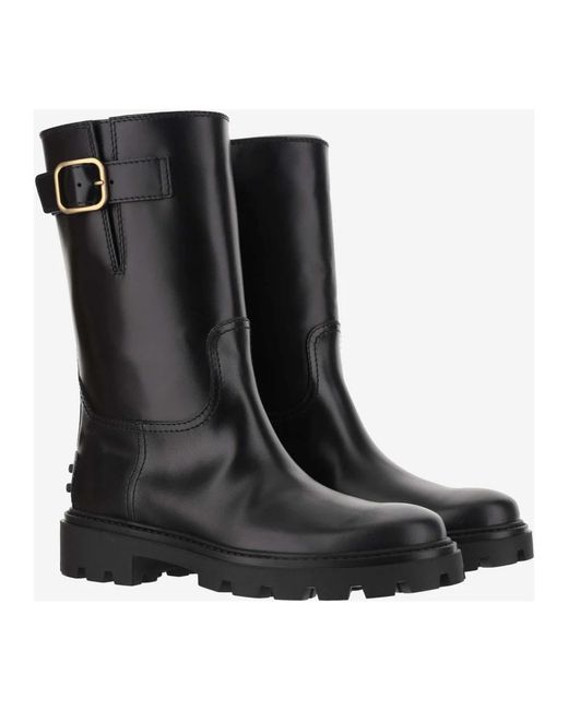Tod's Black High Boots