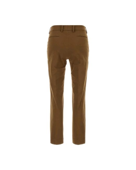 PT Torino Brown Slim-Fit Trousers