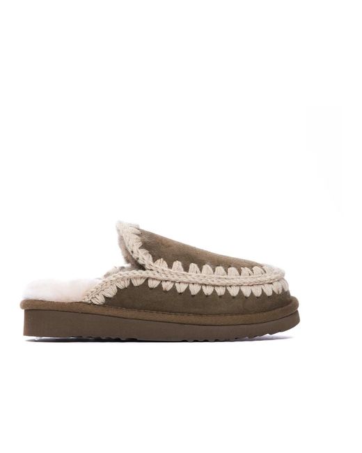 Mou Brown Slippers
