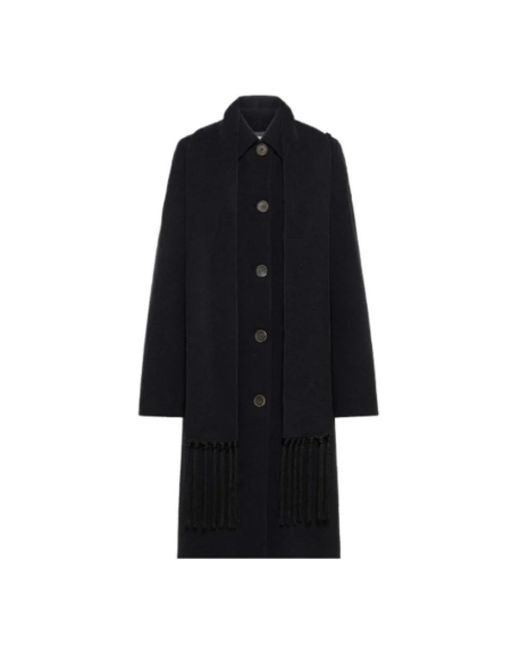 Single-Breasted Coats di Forte Forte in Black