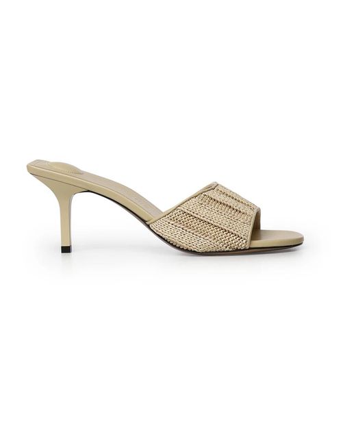 Jacquemus White Heeled Mules