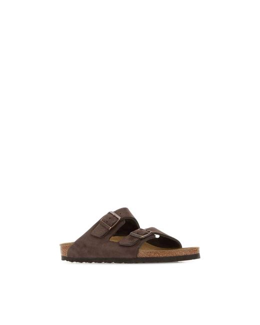 Birkenstock Brown Sliders for men