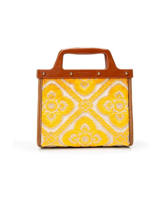 Etro Orange Handbags