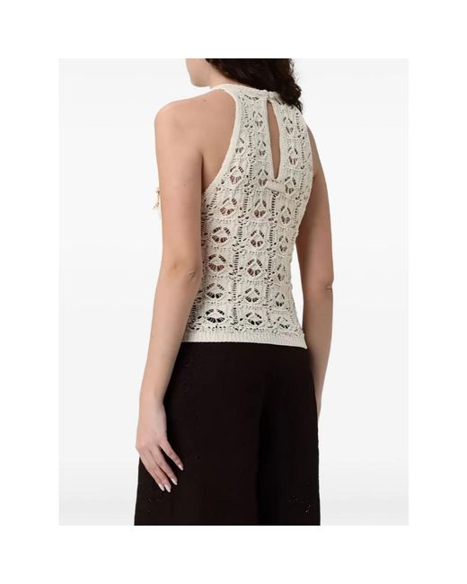 Pinko Natural Sleeveless Tops