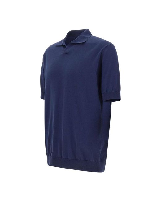 FILIPPO DE LAURENTIIS Blue V-Neck Knitwear for men